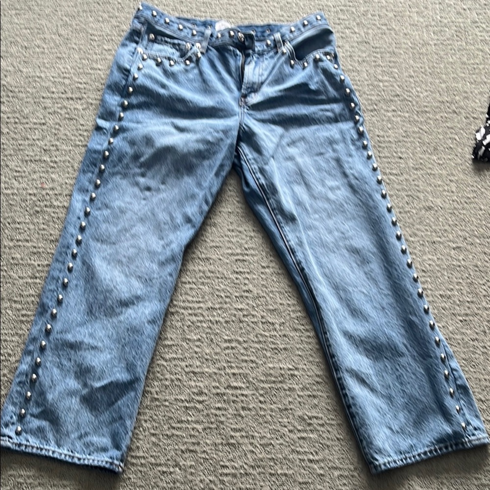 Pistola “Lexi”bow leg with stud jeans